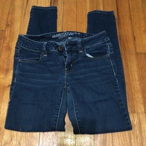 Dark blue jeans